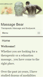 Mobile Screenshot of massagebear.massagetherapy.com