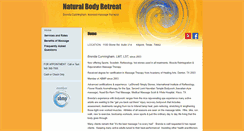 Desktop Screenshot of naturalbodyretreat.massagetherapy.com