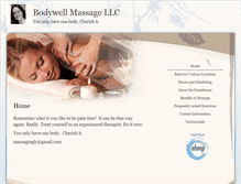 Tablet Screenshot of kathleen.massagetherapy.com