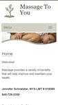 Mobile Screenshot of massagetoyou.massagetherapy.com