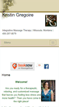 Mobile Screenshot of gregoire.massagetherapy.com