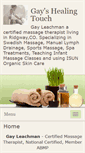 Mobile Screenshot of gayshealingtouch.massagetherapy.com