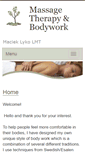 Mobile Screenshot of maciek.massagetherapy.com