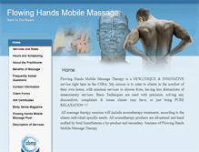 Tablet Screenshot of flowinghands.massagetherapy.com