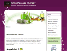 Tablet Screenshot of chris.massagetherapy.com