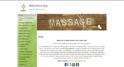 Desktop Screenshot of ahhgreenspa.massagetherapy.com