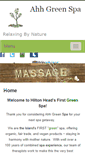 Mobile Screenshot of ahhgreenspa.massagetherapy.com