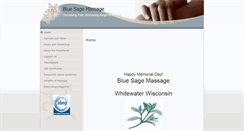 Desktop Screenshot of bluesagemassage.massagetherapy.com