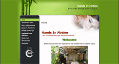 Desktop Screenshot of handsinmotion.massagetherapy.com