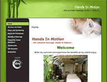 Tablet Screenshot of handsinmotion.massagetherapy.com