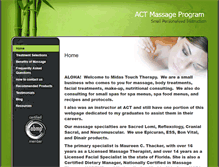 Tablet Screenshot of midastouchtherapy.massagetherapy.com