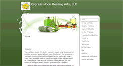 Desktop Screenshot of cypressmoonhealingarts.massagetherapy.com