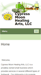 Mobile Screenshot of cypressmoonhealingarts.massagetherapy.com