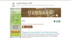 Desktop Screenshot of jennifersheets.massagetherapy.com