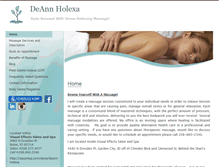Tablet Screenshot of deann.massagetherapy.com