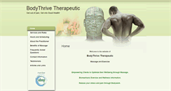 Desktop Screenshot of bodythrive.massagetherapy.com