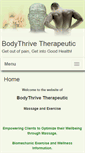 Mobile Screenshot of bodythrive.massagetherapy.com