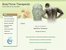 Tablet Screenshot of bodythrive.massagetherapy.com