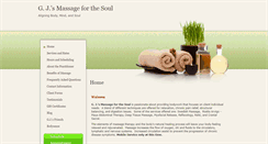 Desktop Screenshot of gjmassage4soul.massagetherapy.com