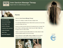 Tablet Screenshot of innersanctum.massagetherapy.com