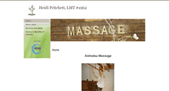 Desktop Screenshot of heidipritchett.massagetherapy.com