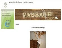 Tablet Screenshot of heidipritchett.massagetherapy.com