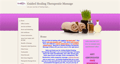 Desktop Screenshot of guidedhealing.massagetherapy.com