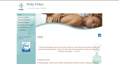Desktop Screenshot of hollyfisher.massagetherapy.com
