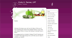 Desktop Screenshot of cindypenner.massagetherapy.com