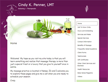 Tablet Screenshot of cindypenner.massagetherapy.com
