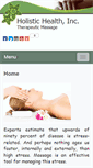 Mobile Screenshot of holistichealthinc.massagetherapy.com