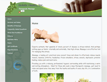 Tablet Screenshot of holistichealthinc.massagetherapy.com