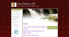 Desktop Screenshot of larissathillman.massagetherapy.com
