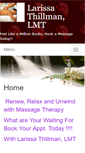 Mobile Screenshot of larissathillman.massagetherapy.com