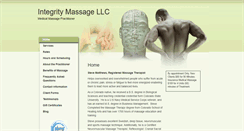 Desktop Screenshot of integritymassage.massagetherapy.com