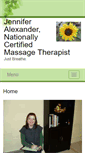 Mobile Screenshot of jenniferalexander.massagetherapy.com