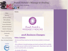 Tablet Screenshot of brandinichole.massagetherapy.com